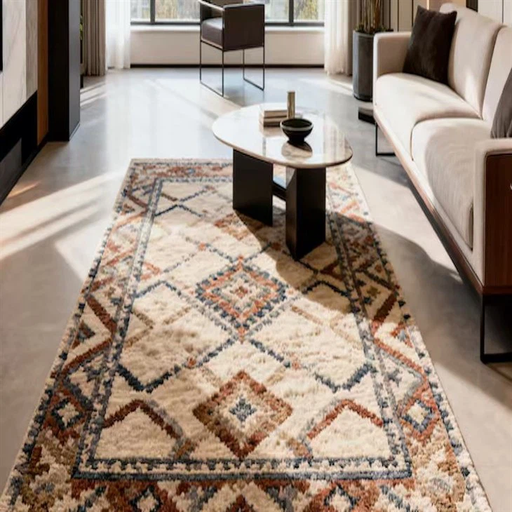 Wool-Polyester Blend Axminster Carpet